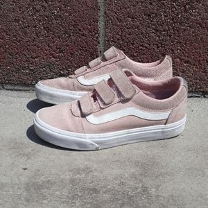 Van's Pink Velcro Old Skool